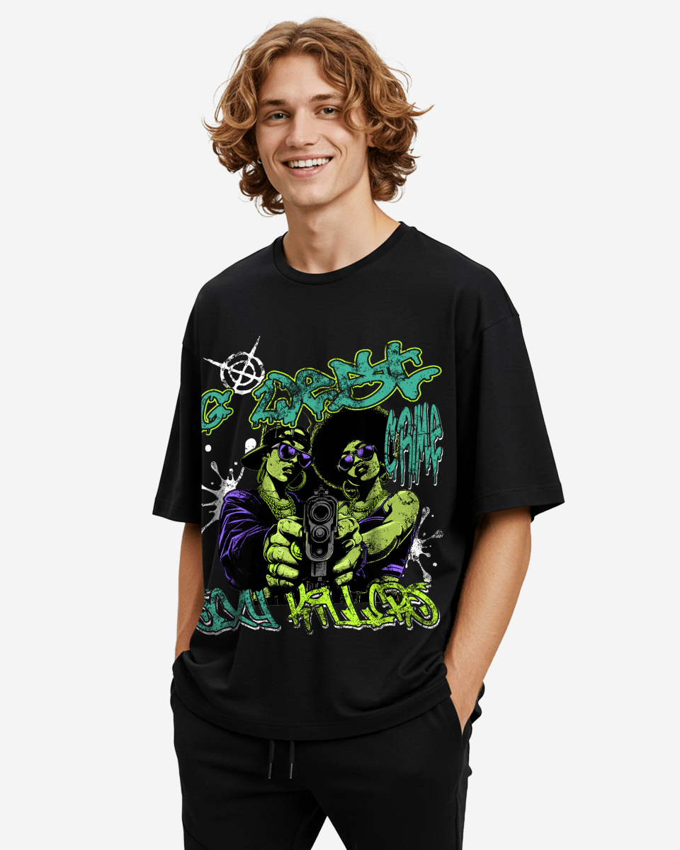 G West Trigger Twins Oversized Tee - G West