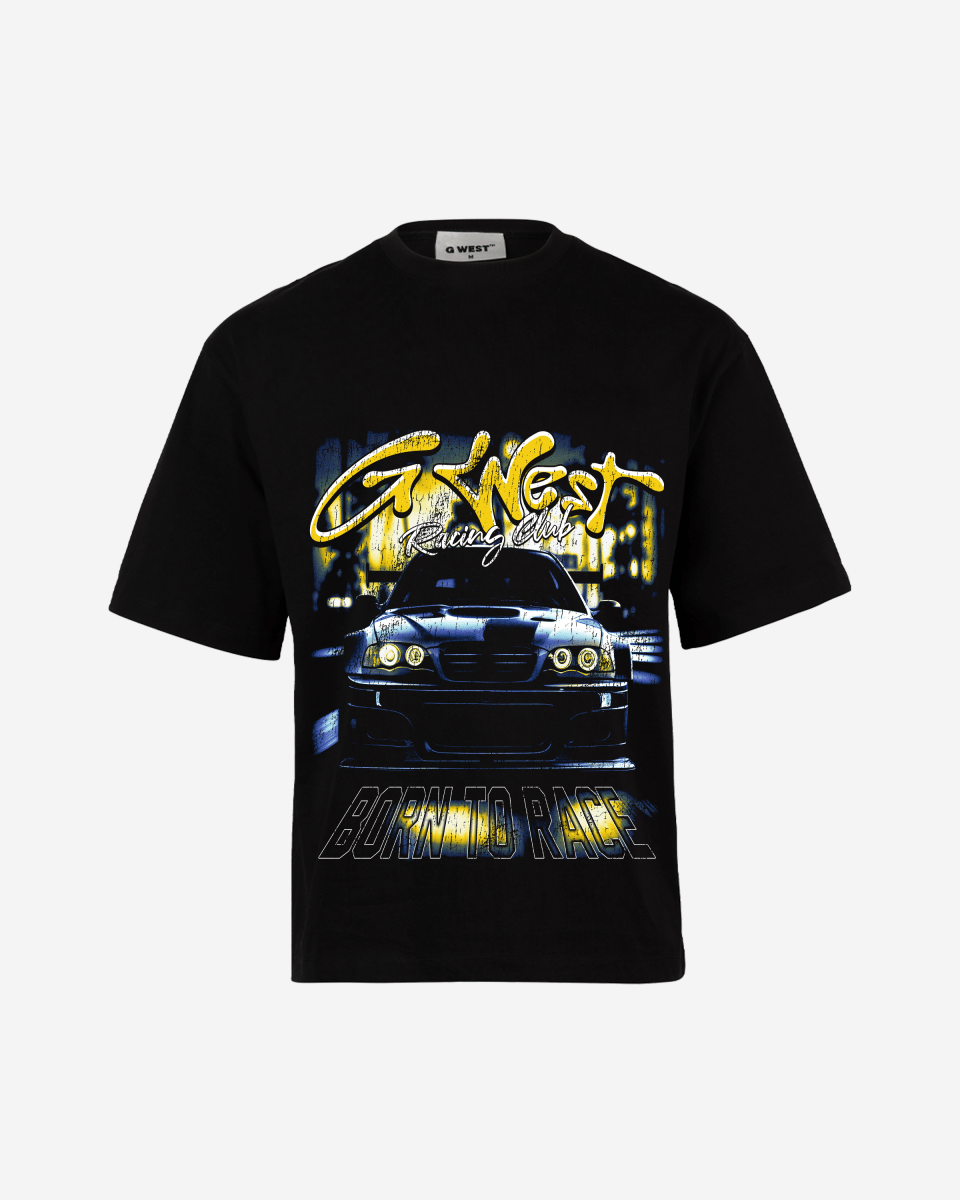 G West Ultra Speed Premium Oversized Tee Front And Back Print - G West