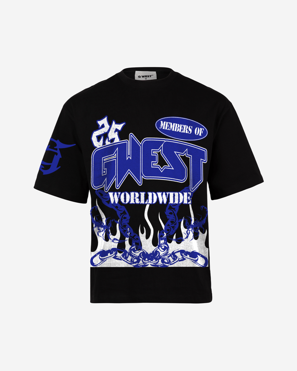 G West United Flames Men's Oversized T-Shirt - G West