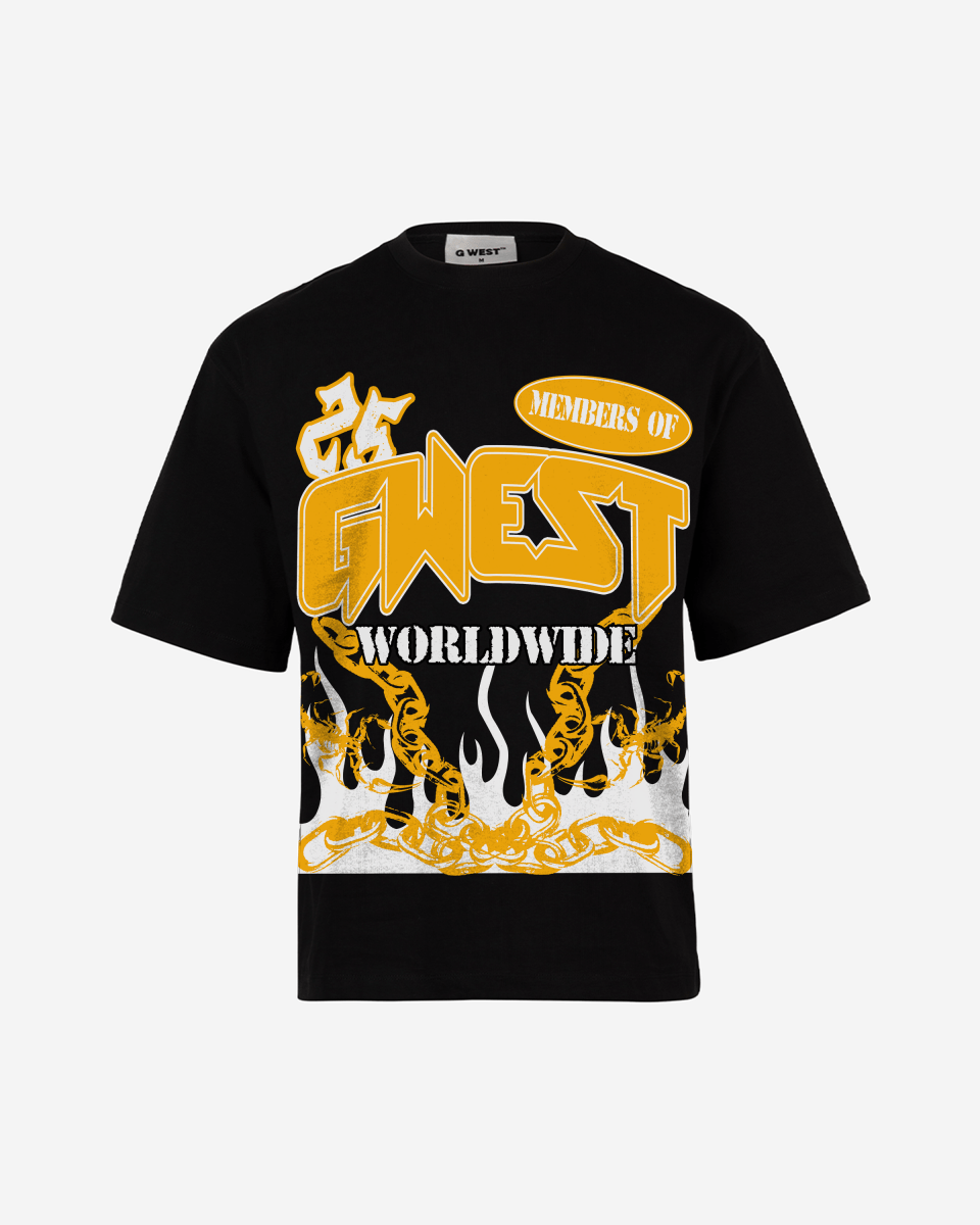 G West United Flames Men's Oversized T-Shirt - G West