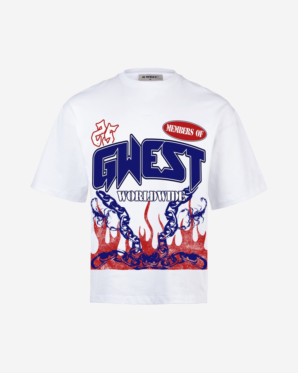 G West United Flames Men's Oversized T-Shirt - G West