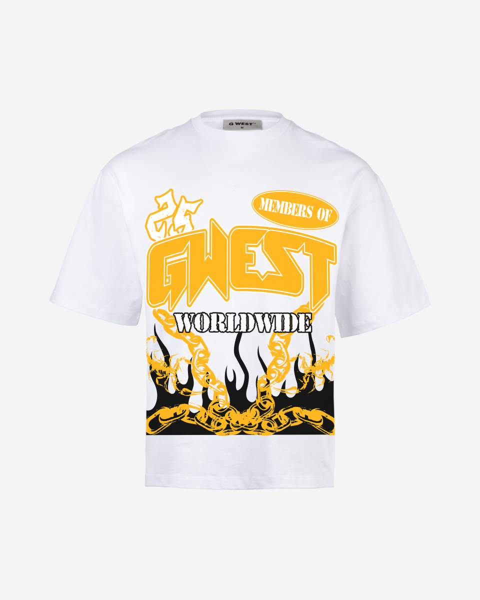 G West United Flames Men's Oversized T-Shirt - G West