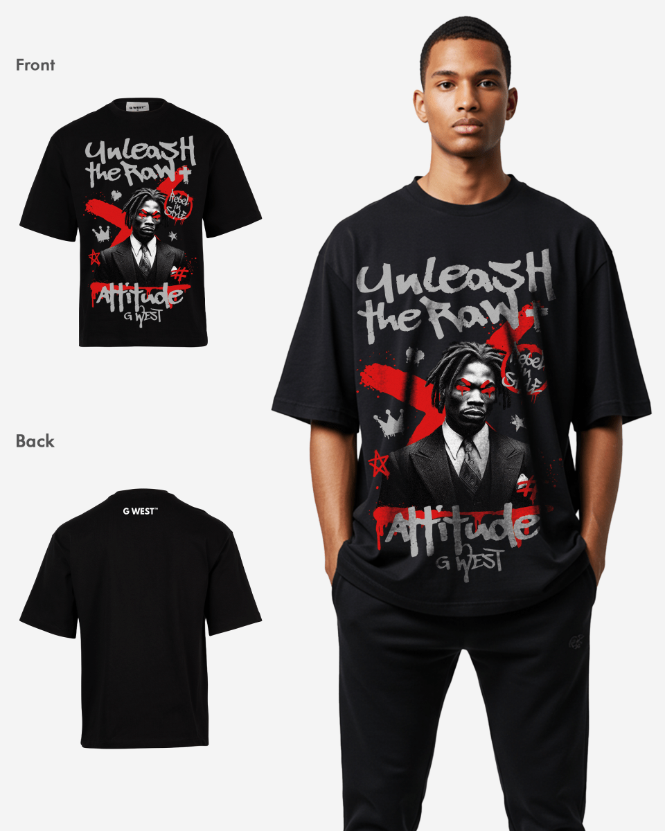 G - WEST UNLEASH THE RAW OVERSIZED TEE GWROJMT86 - G West