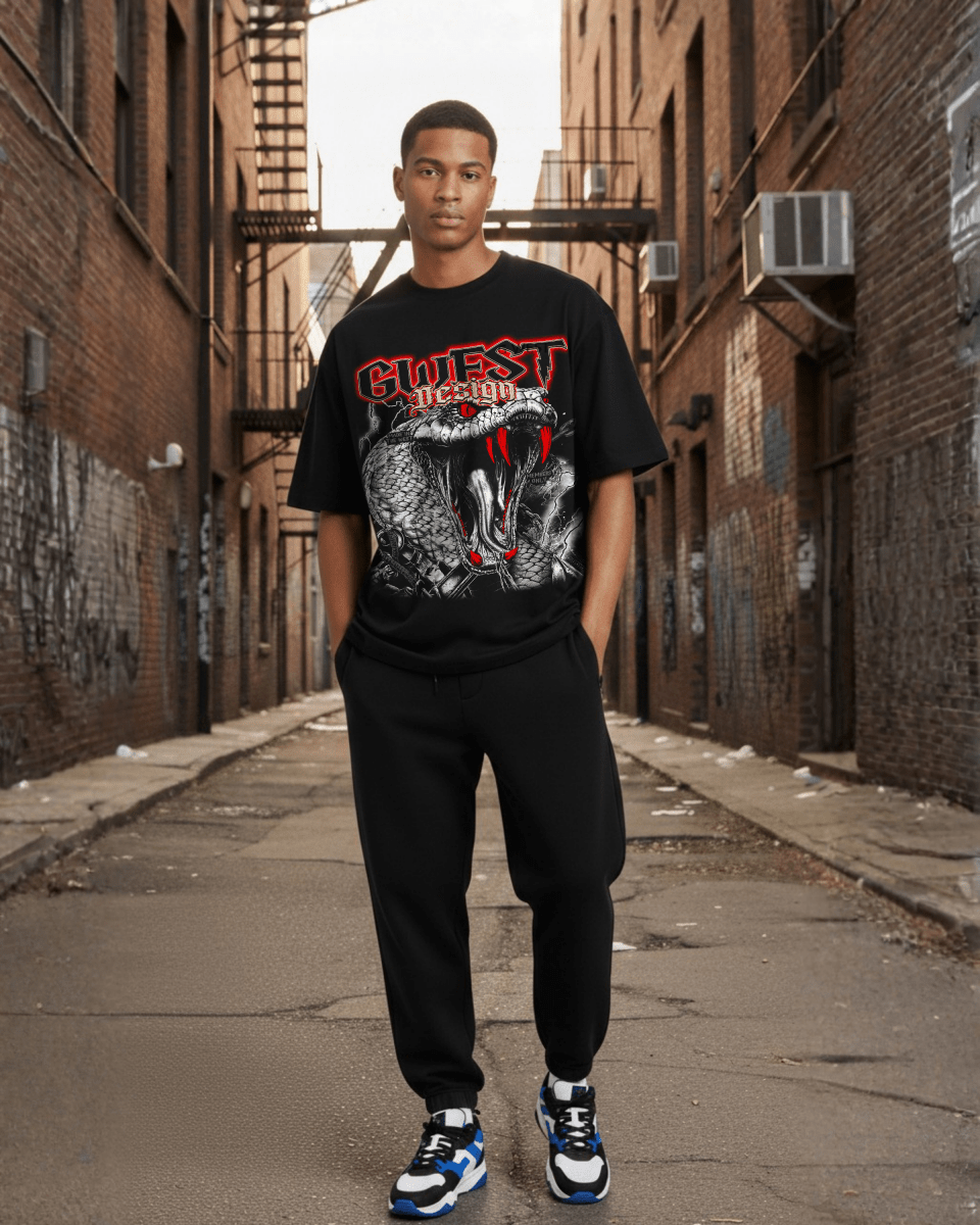G West Venom Strike Oversized Men's T-Shirt - G West
