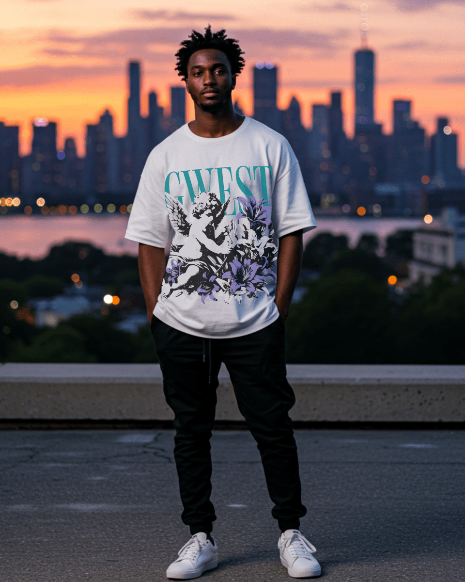 G West Vintage Seraph Men's Oversized T-Shirt - G West