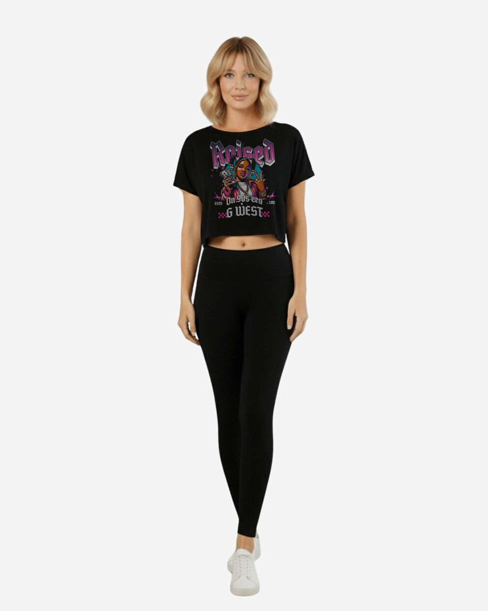 G West Women Raised On 90S Era Crop Tee - G West