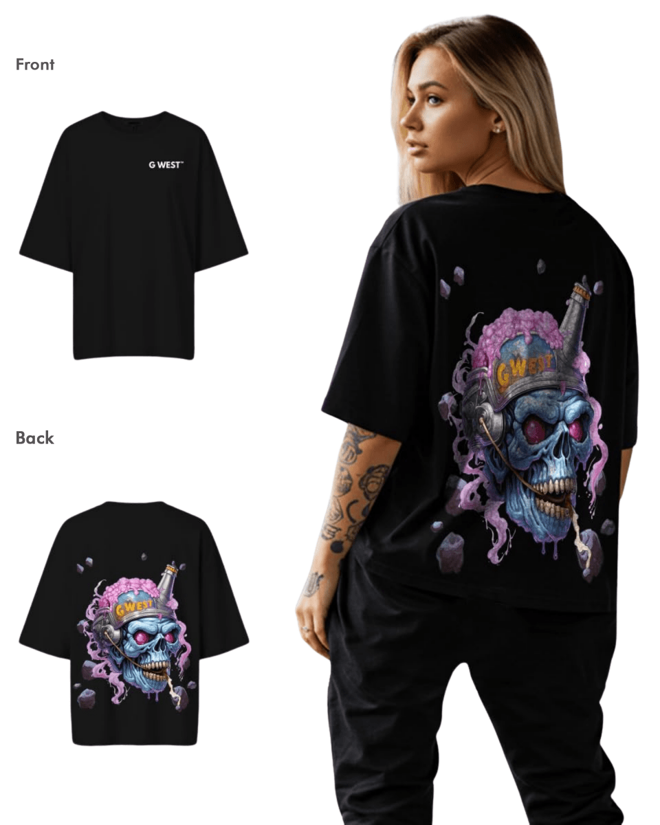G West Womens Beer Buddies Oversized Tee - G West