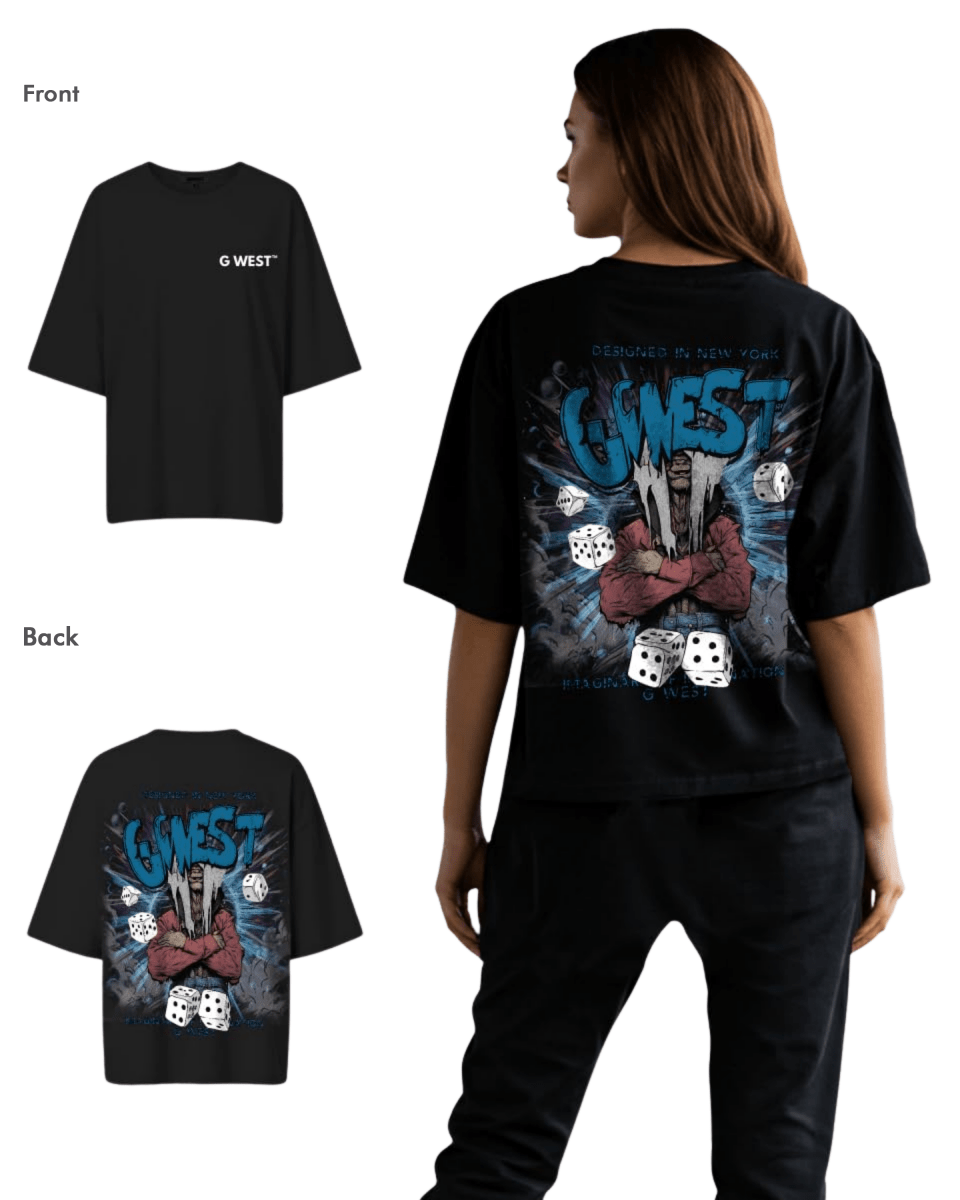 G West Womens Oversized Imagine Of Imagination Tee - G West