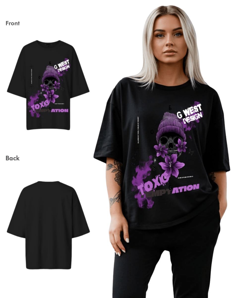 G West Womens Toxic Oversized Tee - G West