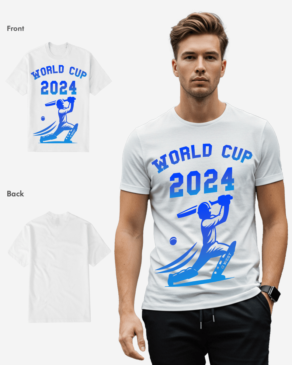 G West World Cup 2024 T-Shirt : Gwdtfl2410 - 2 Colors - G West