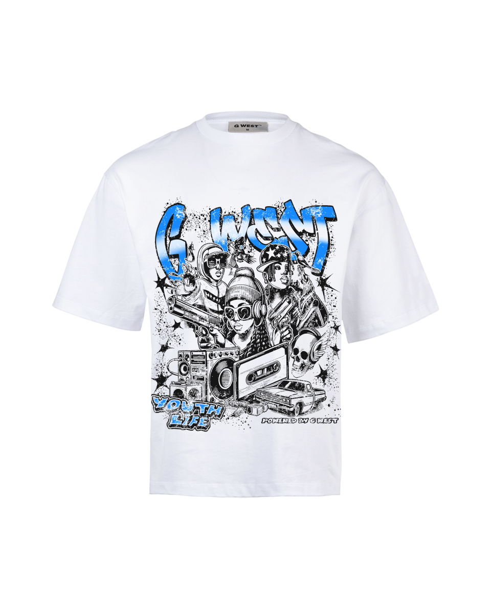 G West Youth Hustle Big And Tall Oversized T-Shirt - G West