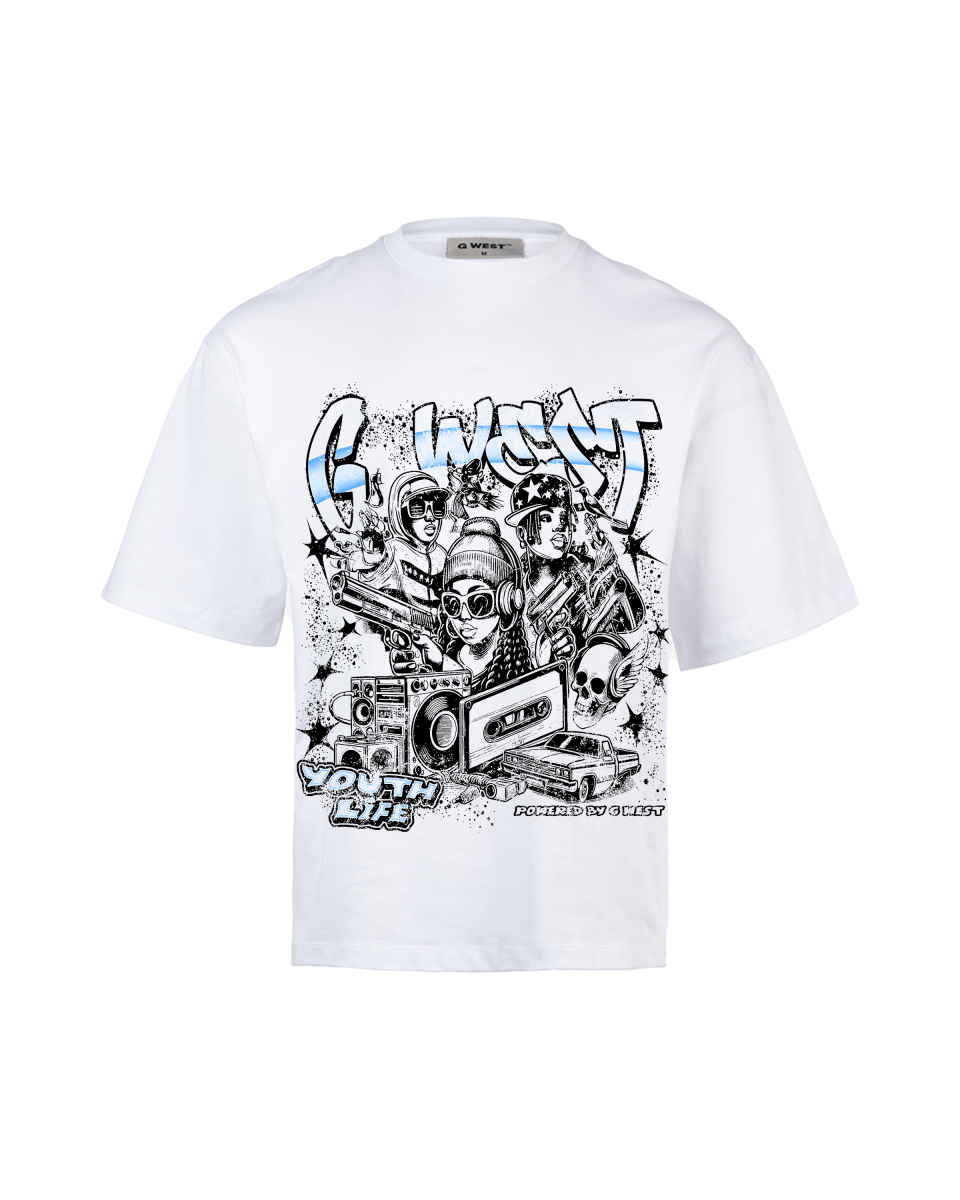 G West Youth Hustle Big And Tall Oversized T-Shirt - G West