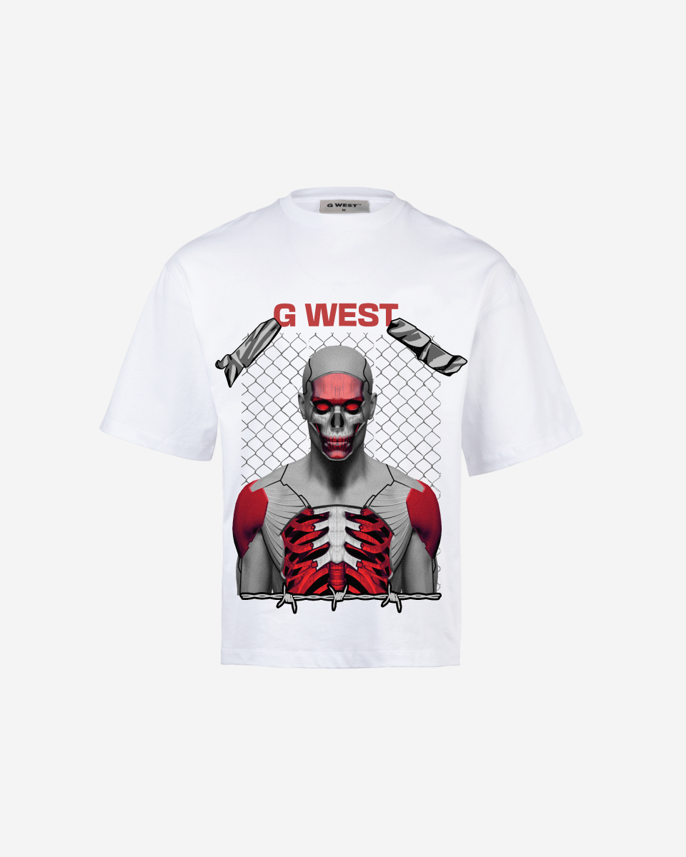 GWEST red eyed rage OVERSIZED TEE GWROJMT55 - G West