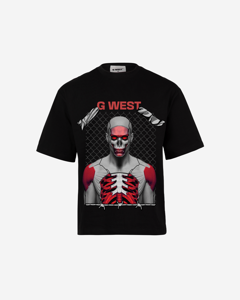GWEST red eyed rage OVERSIZED TEE GWROJMT55 - G West