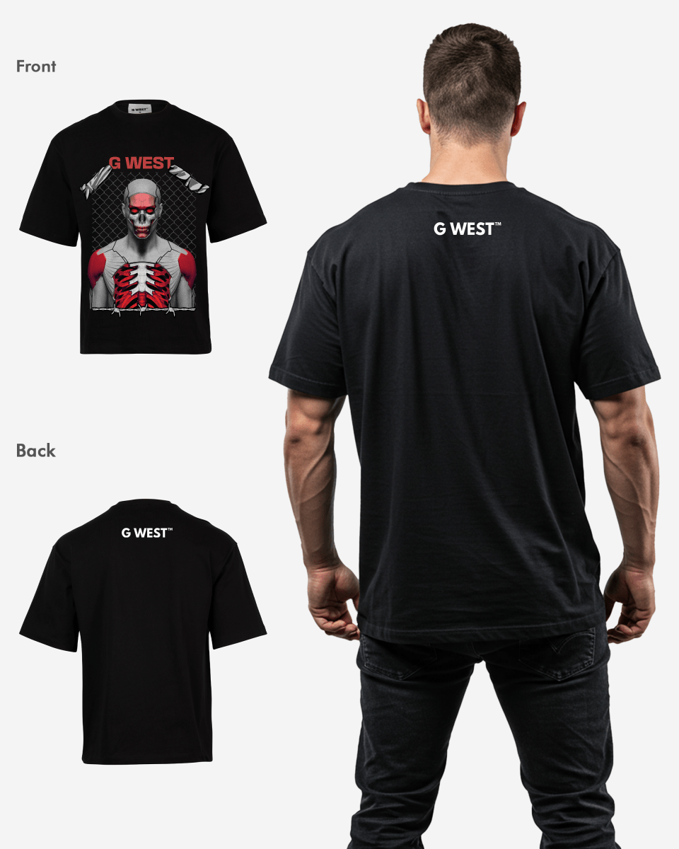 GWEST red eyed rage OVERSIZED TEE GWROJMT55 - G West