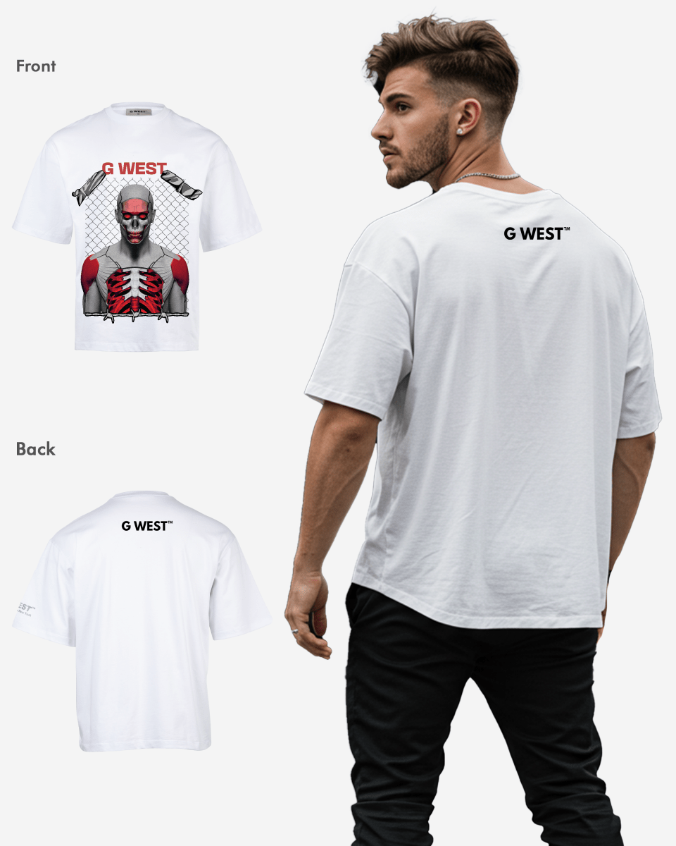 GWEST red eyed rage OVERSIZED TEE GWROJMT55 - G West