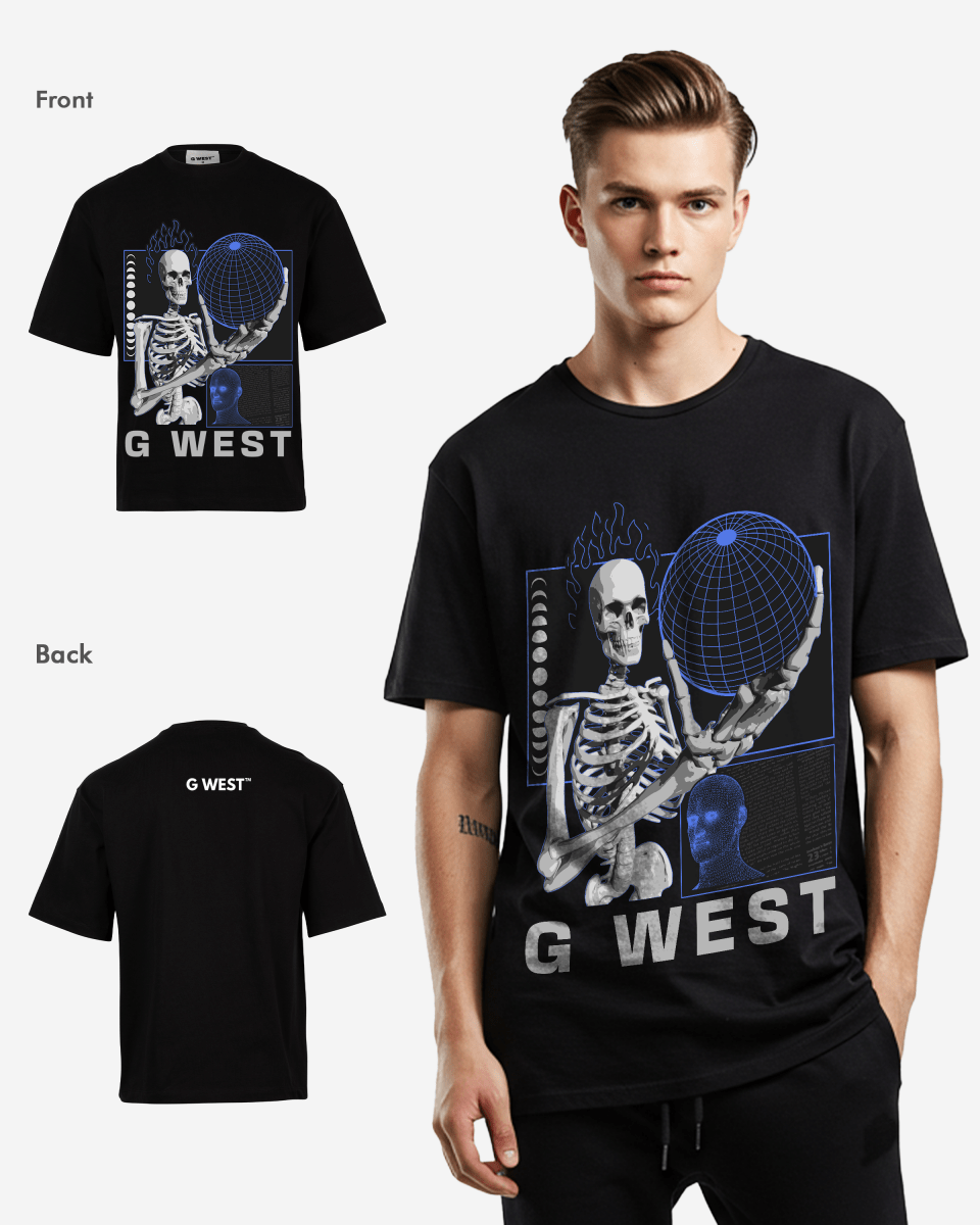 GWEST TEE Flaming Fate Oversized GWROJMT2 - G West
