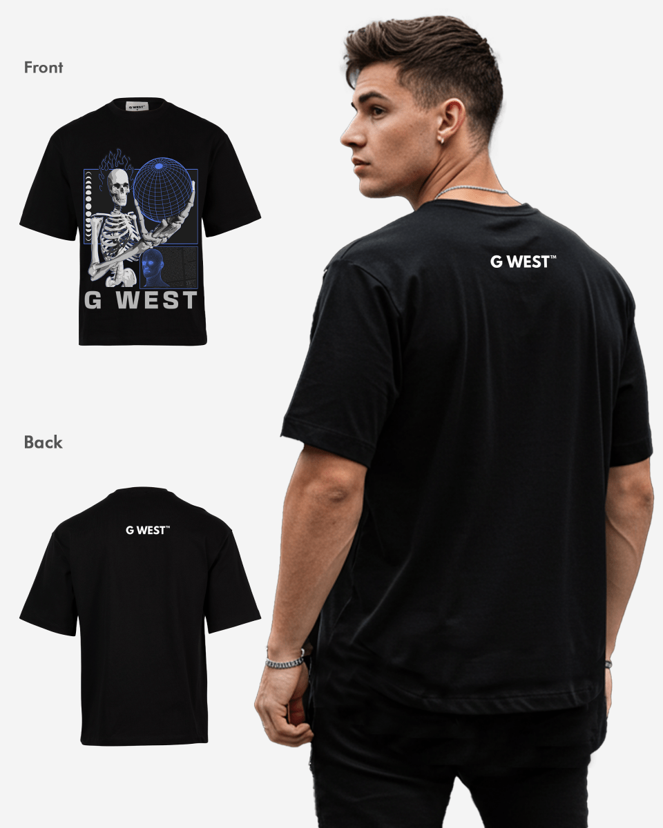 GWEST TEE Flaming Fate Oversized GWROJMT2 - G West