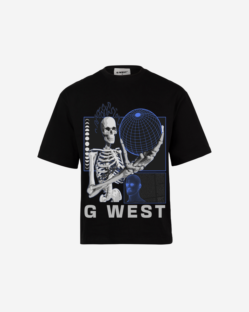 GWEST TEE Flaming Fate Oversized GWROJMT2 - G West