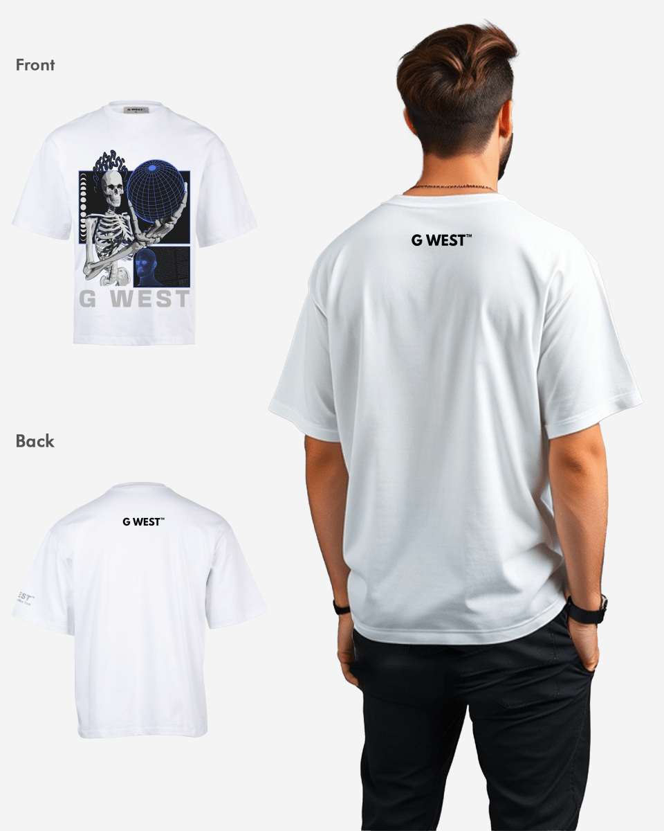 GWEST TEE Flaming Fate Oversized GWROJMT2 - G West