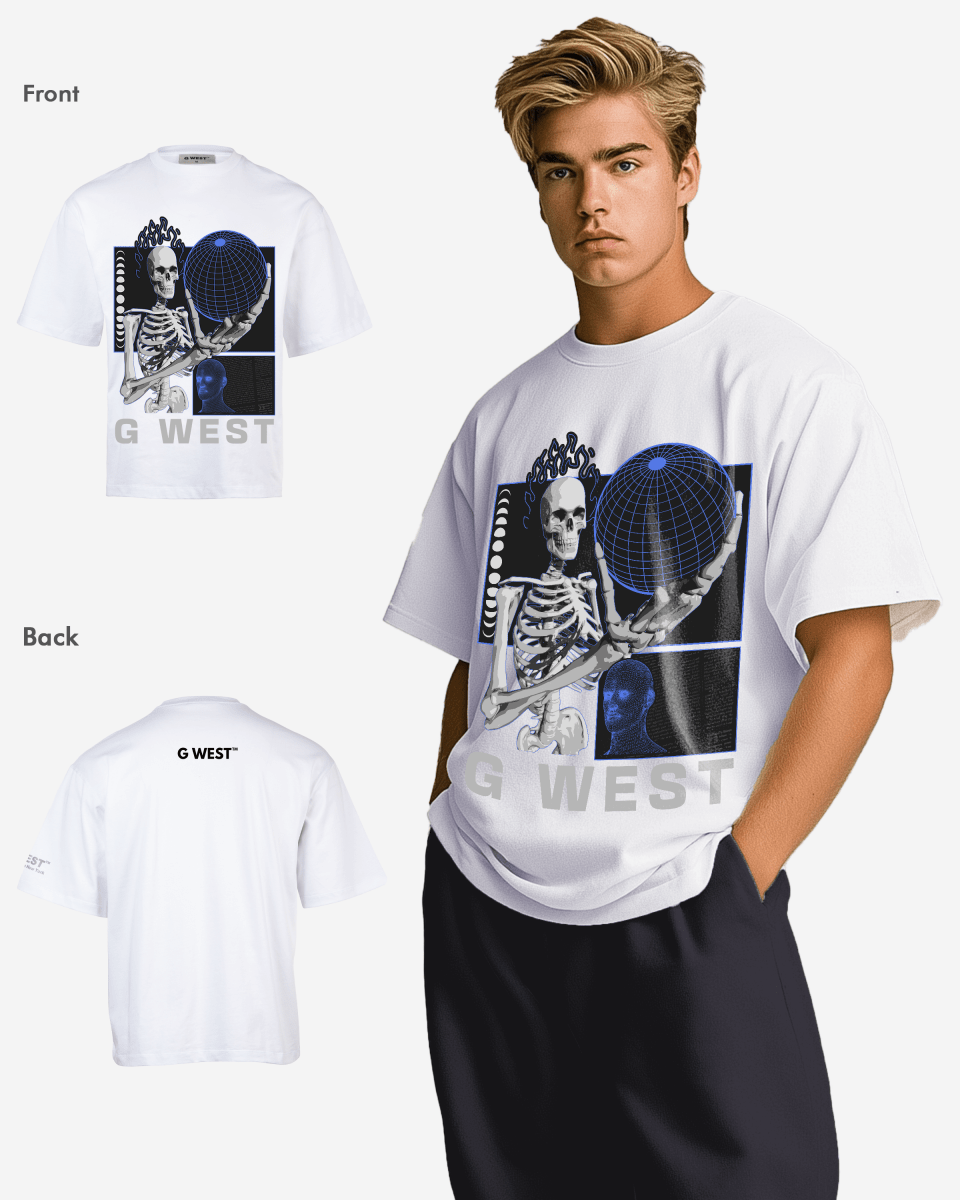 GWEST TEE Flaming Fate Oversized GWROJMT2 - G West
