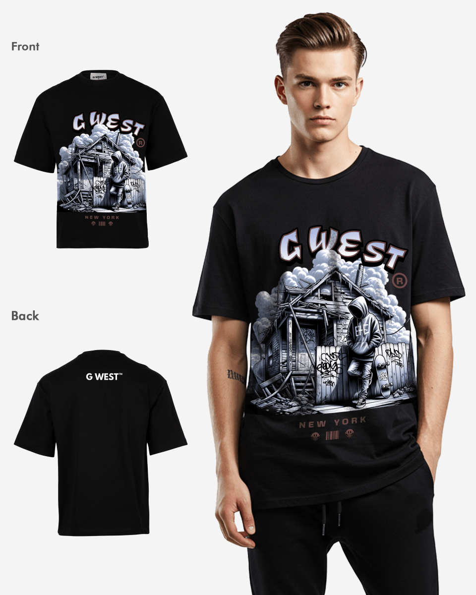 GWEST WANDERING SPIRIT OVERSIZED TEE GWROJMT75 - G West