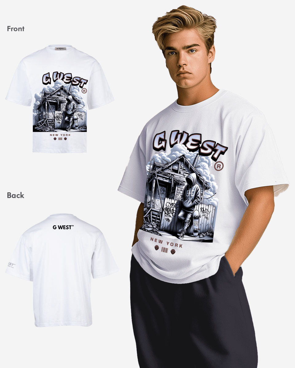 GWEST WANDERING SPIRIT OVERSIZED TEE GWROJMT75 - G West