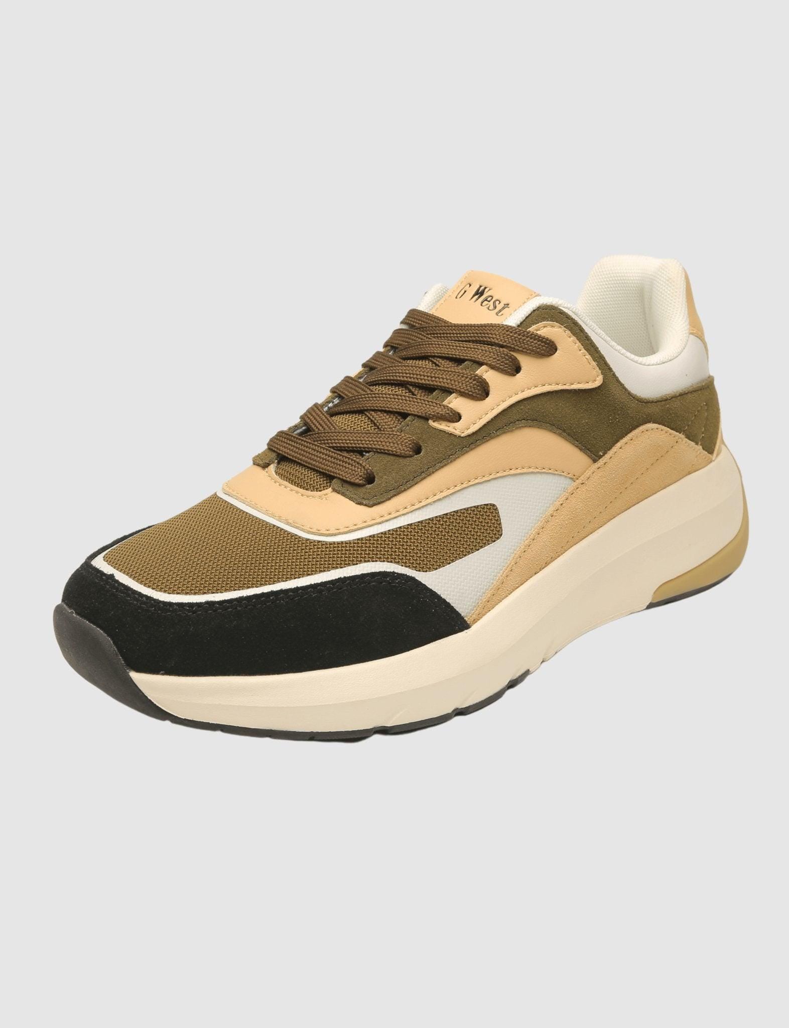 G WEST MENS RUNNING SHOES - GWM20003/OLIVE - G West