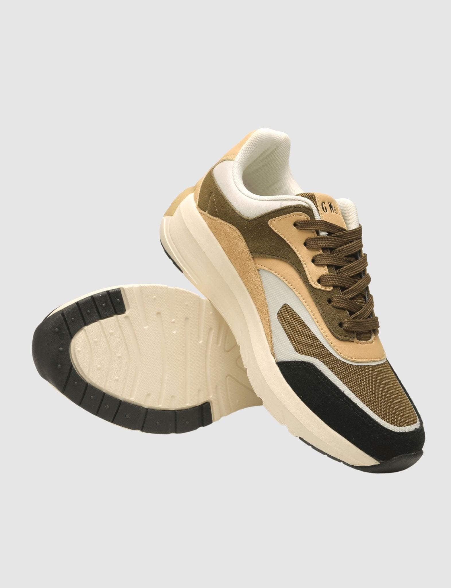 G WEST MENS RUNNING SHOES - GWM20003/OLIVE - G West