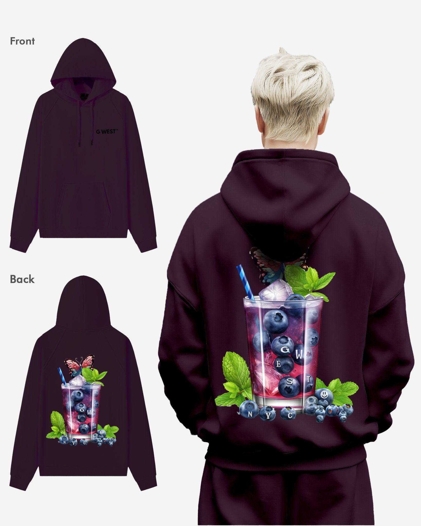 G WEST BLUEBERRY MOHITO HEAVY PREMIUM HOODIE - G West