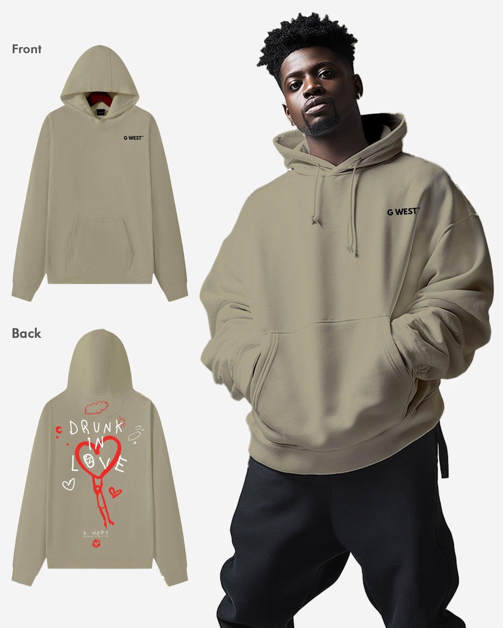 G WEST DRUNK IN LOVE HEAVY PREMIUM OVERSIZED HOODIE - G West