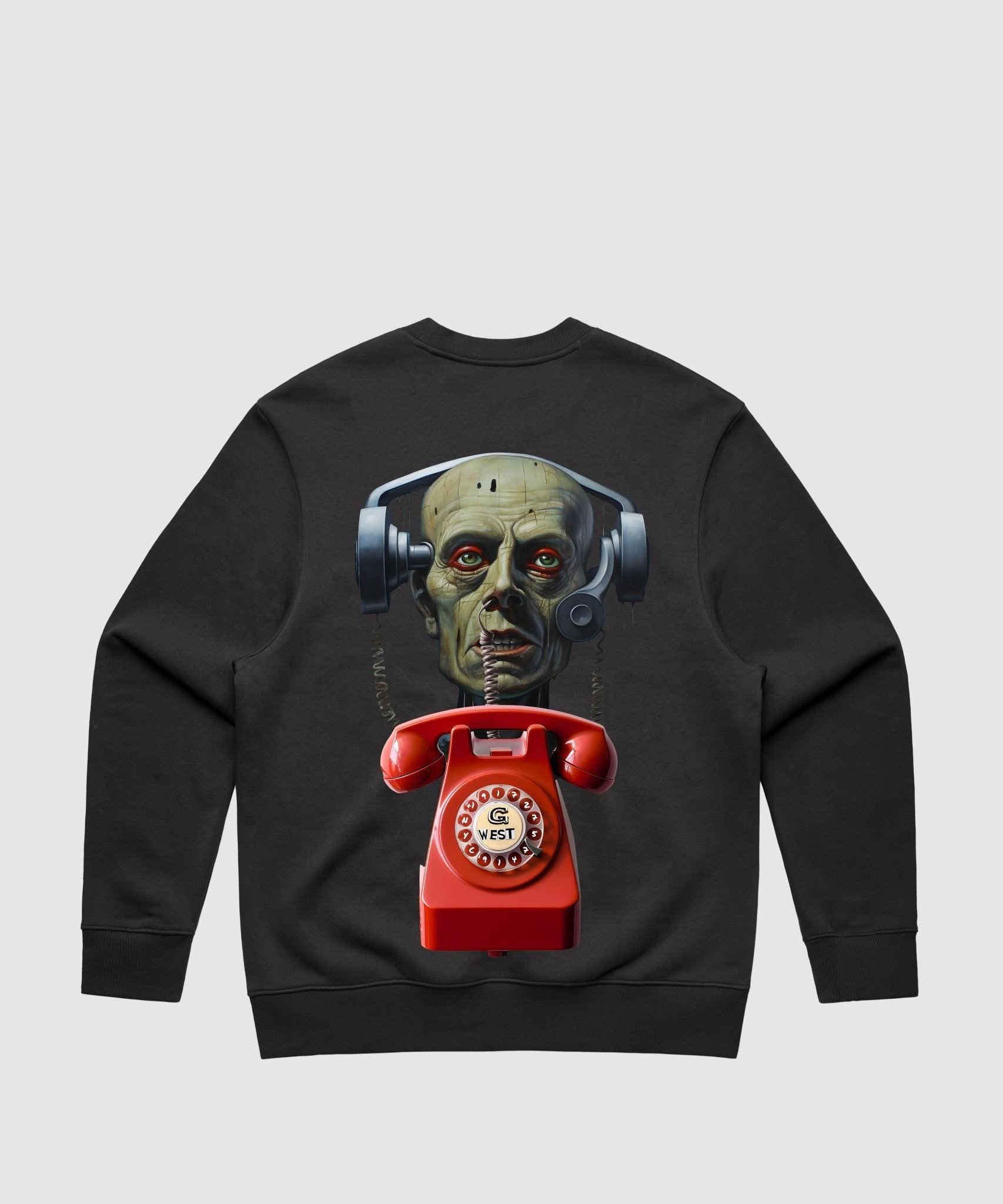 G WEST TELEPHONE HEAD HEAVY PREMIUM CREWNECK - 6 COLORS - G West