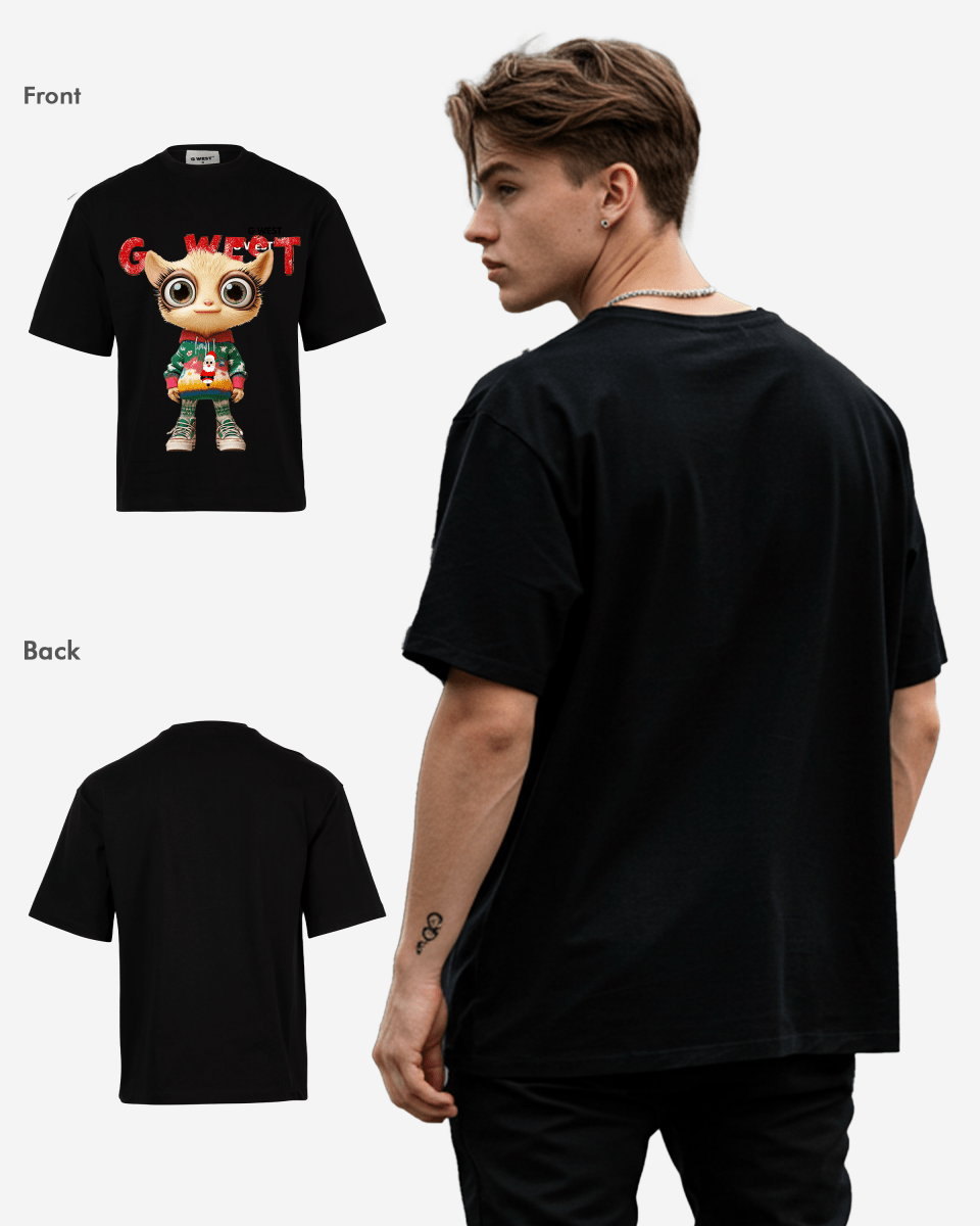 Mistletoe Mischief Oversized T-Shirt - G West