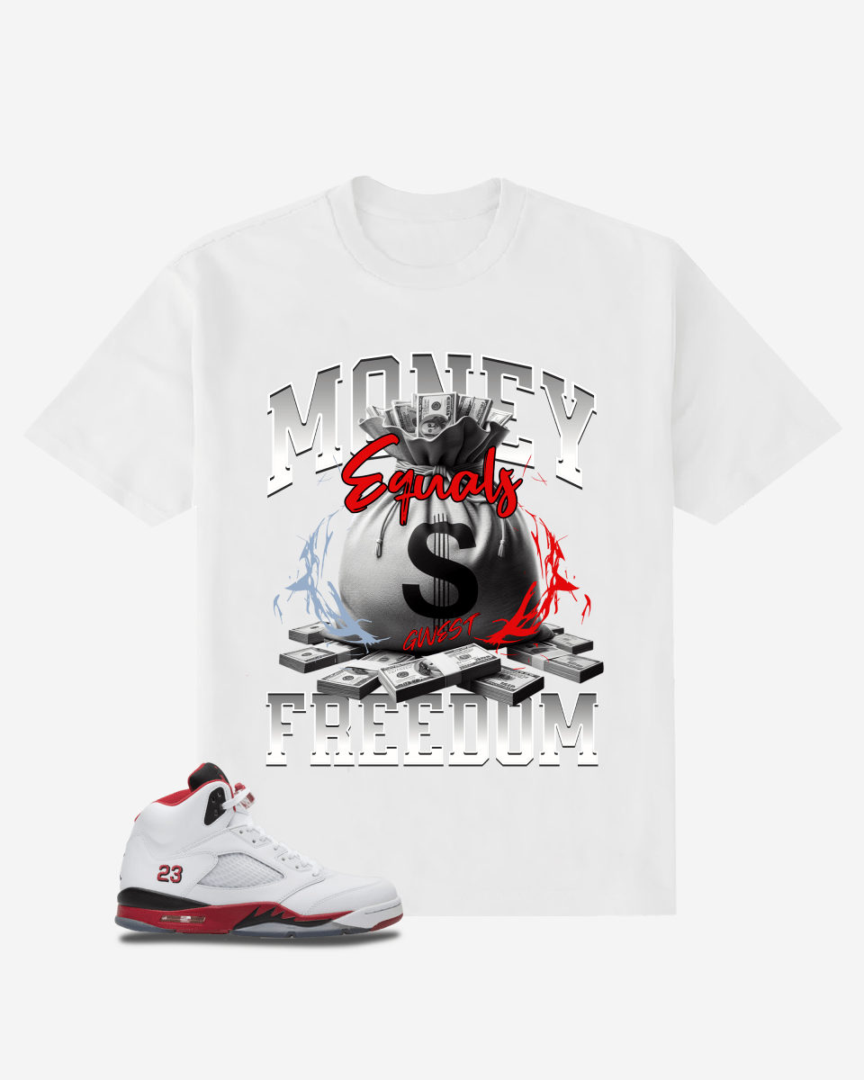 Money Equals Freedom Oversized T-Shirt - G West