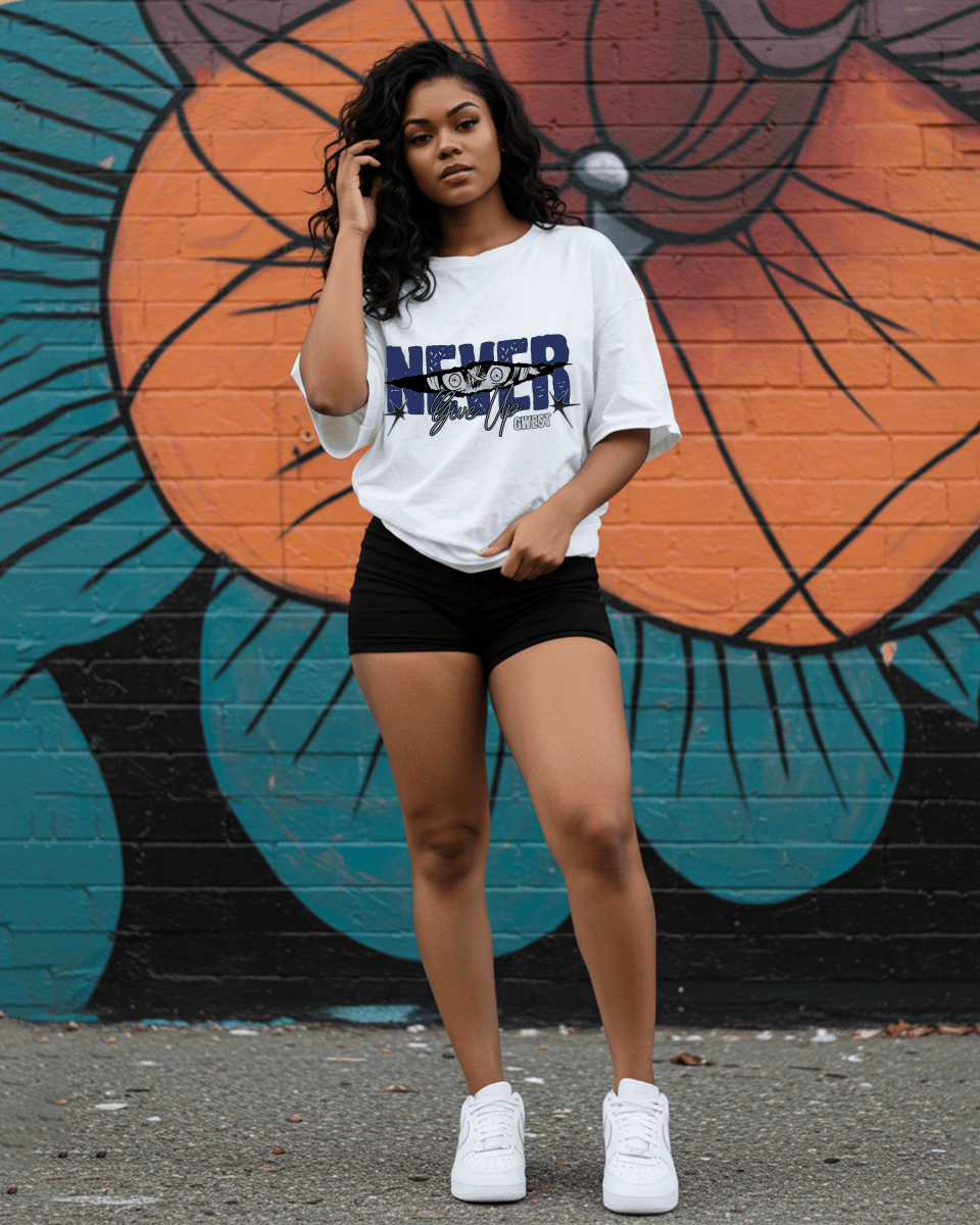 Never Give Up Oversized T-Shirt - G West