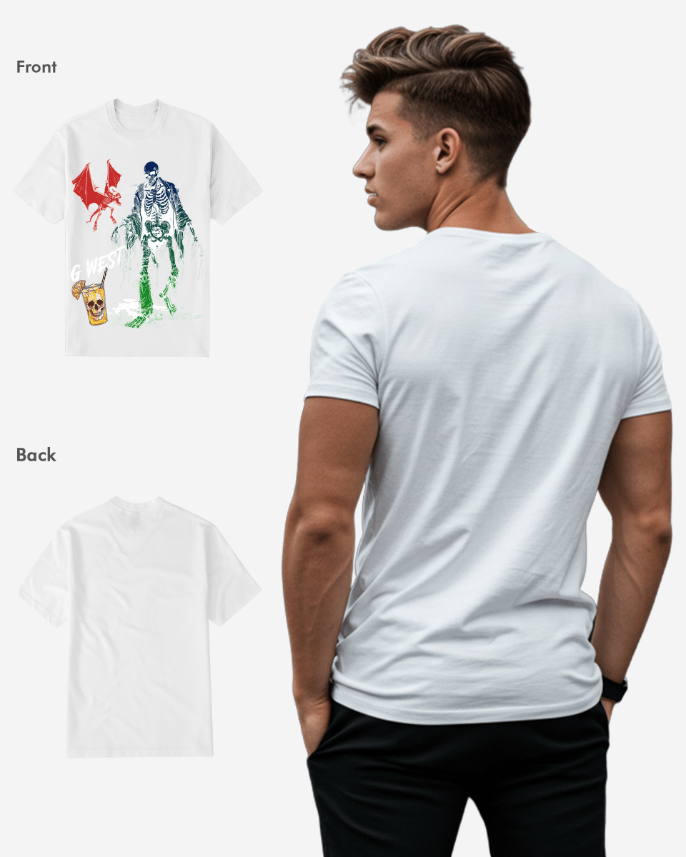 Regular Fit Bat Buddy Front Graphic T Shirt : Gwpbast5061 - 3 Colors - G West