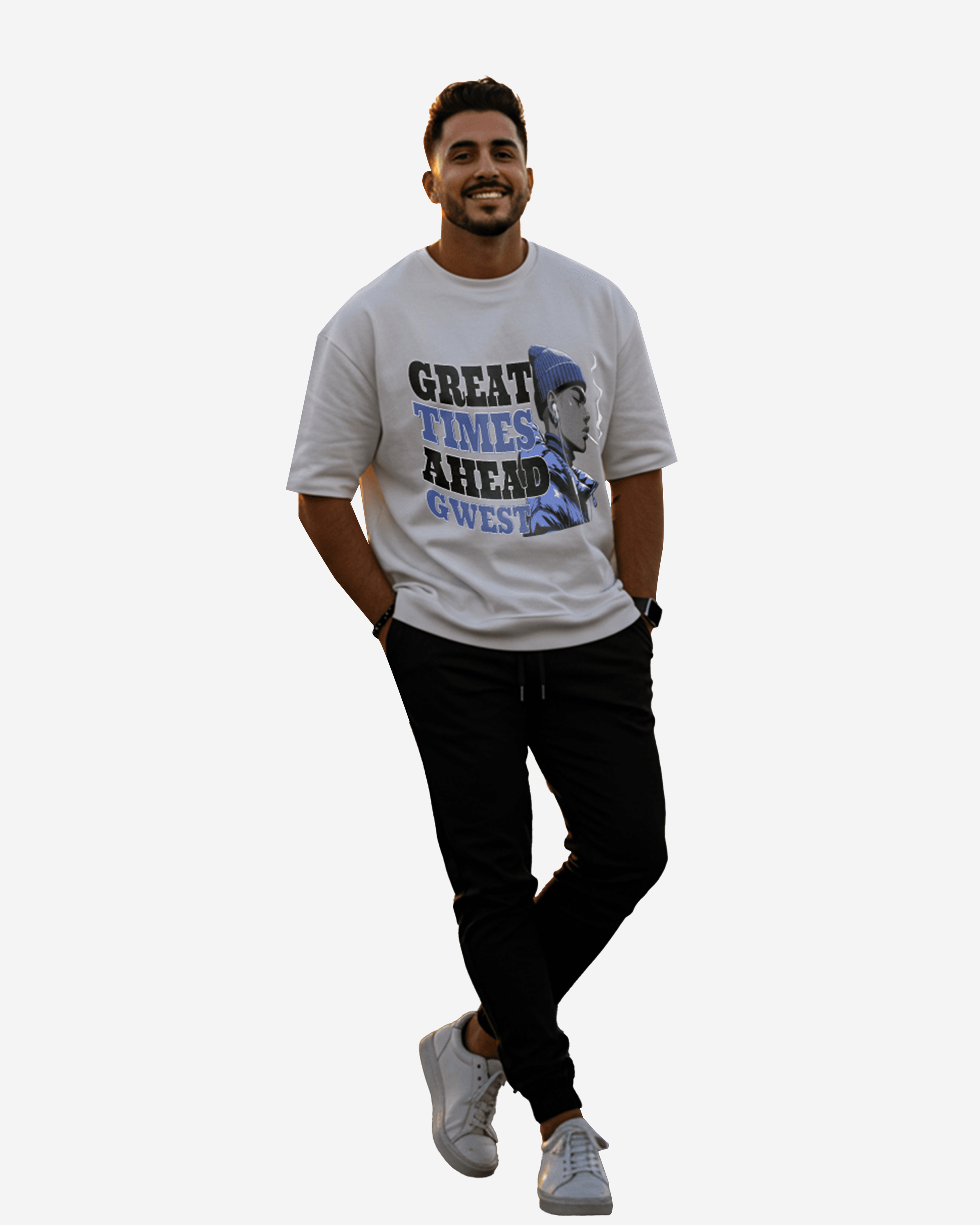 G West Great Times Ahead Oversized Men's T-Shirt - G West