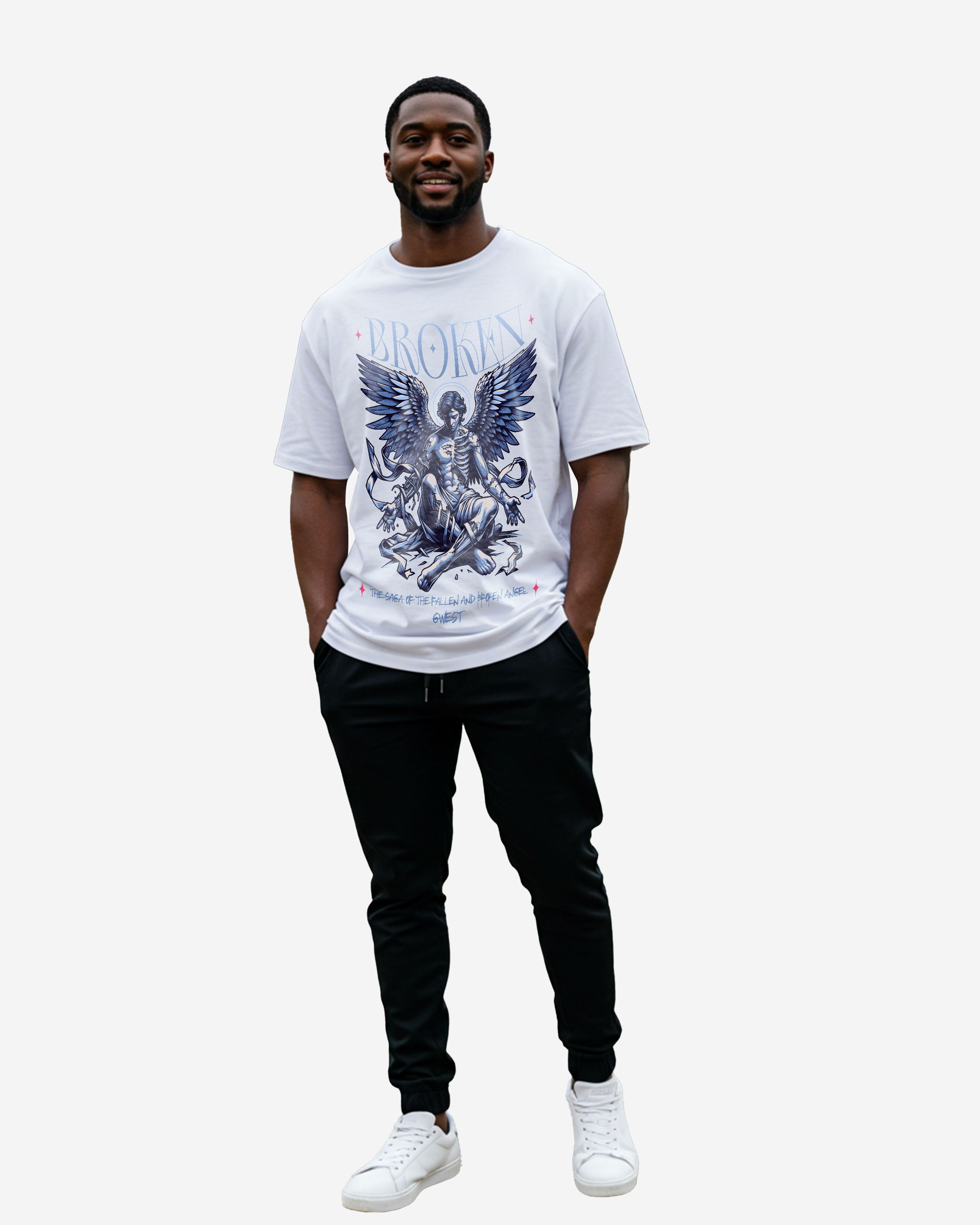 G West Broken Oversized Men's T-Shirt - G West