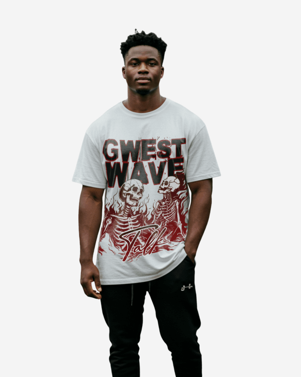 Skeletons & Secrets in the Flames Oversized T-Shirt - G West