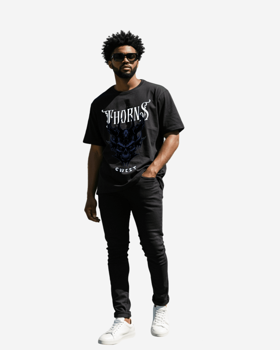 Skull and Thorns Oversized T-Shirt - G West