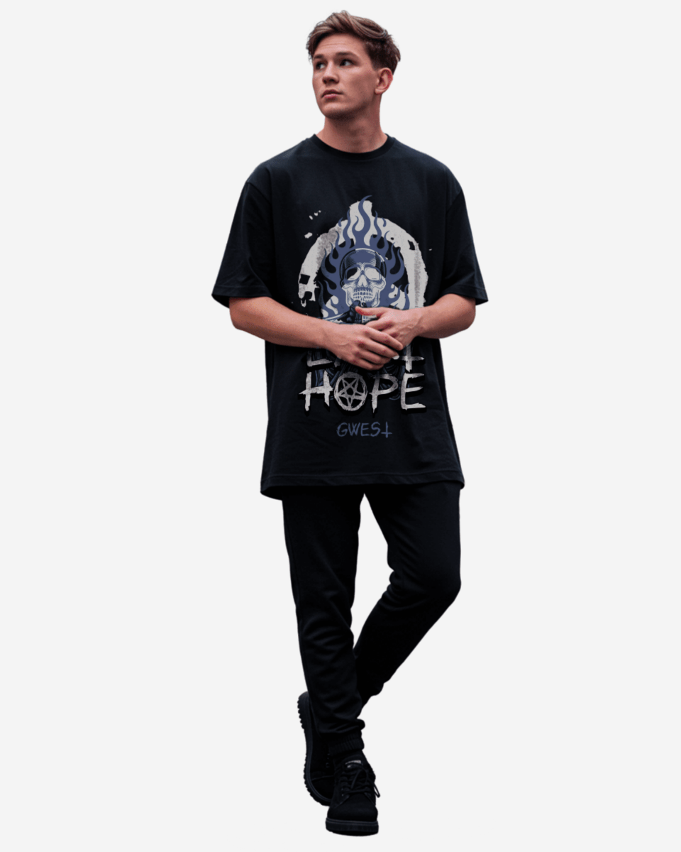 Skull Vintage Last Hope Oversized T-Shirt - G West