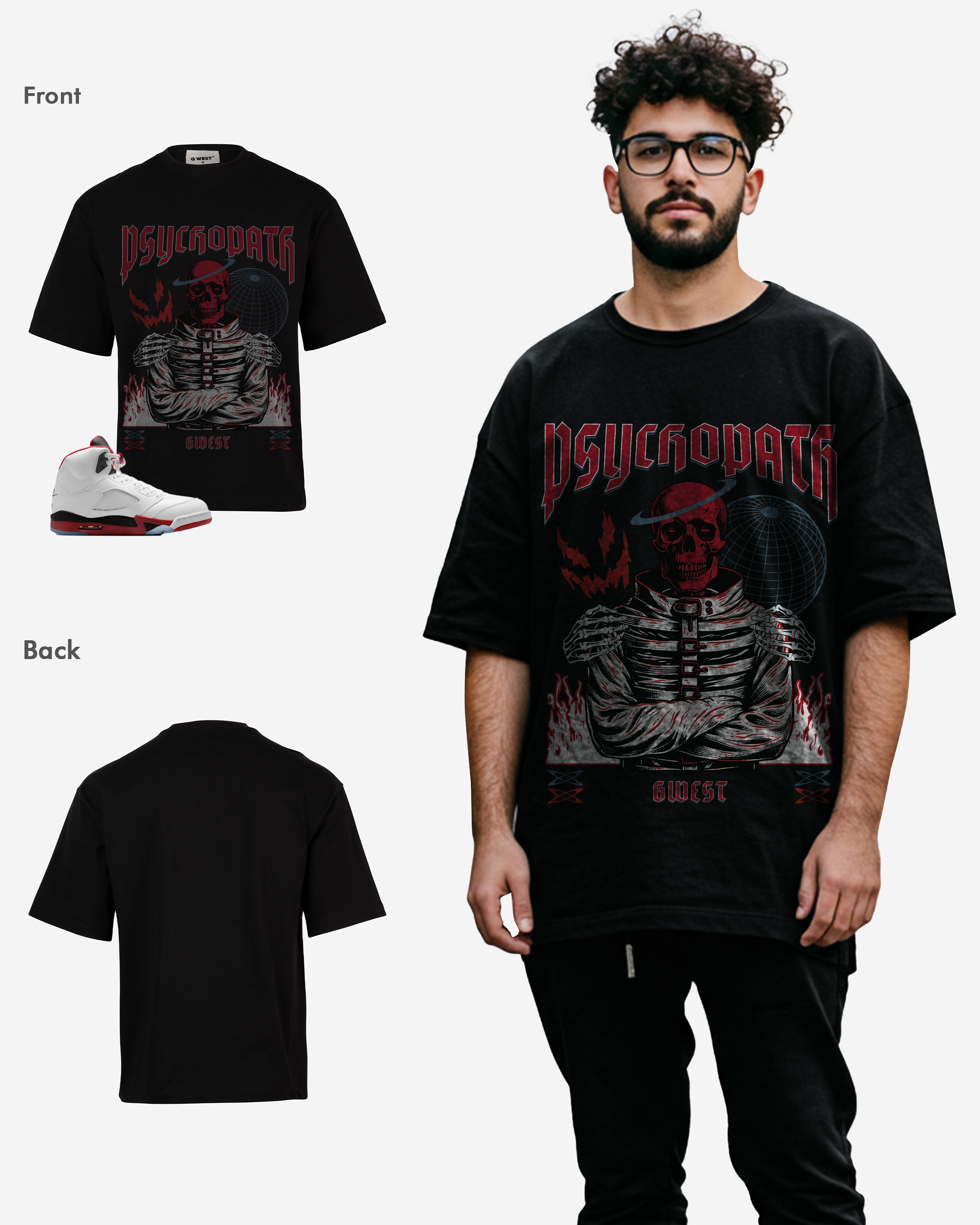 Ghost Supporter Oversized T-Shirt - G West