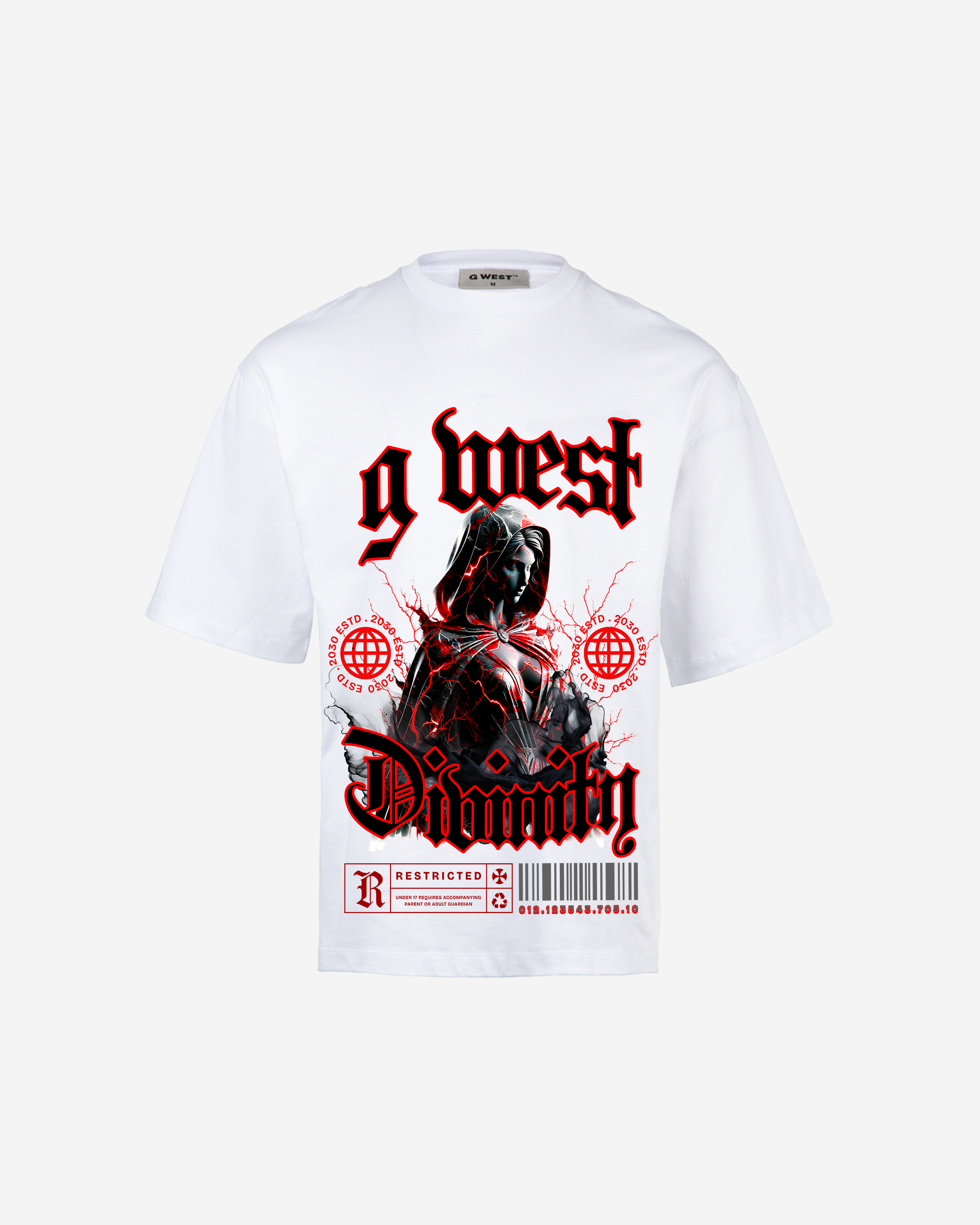 G-WEST MYSTIC DIVINITY OVERSIZED TEE GWROJMT134 - G West