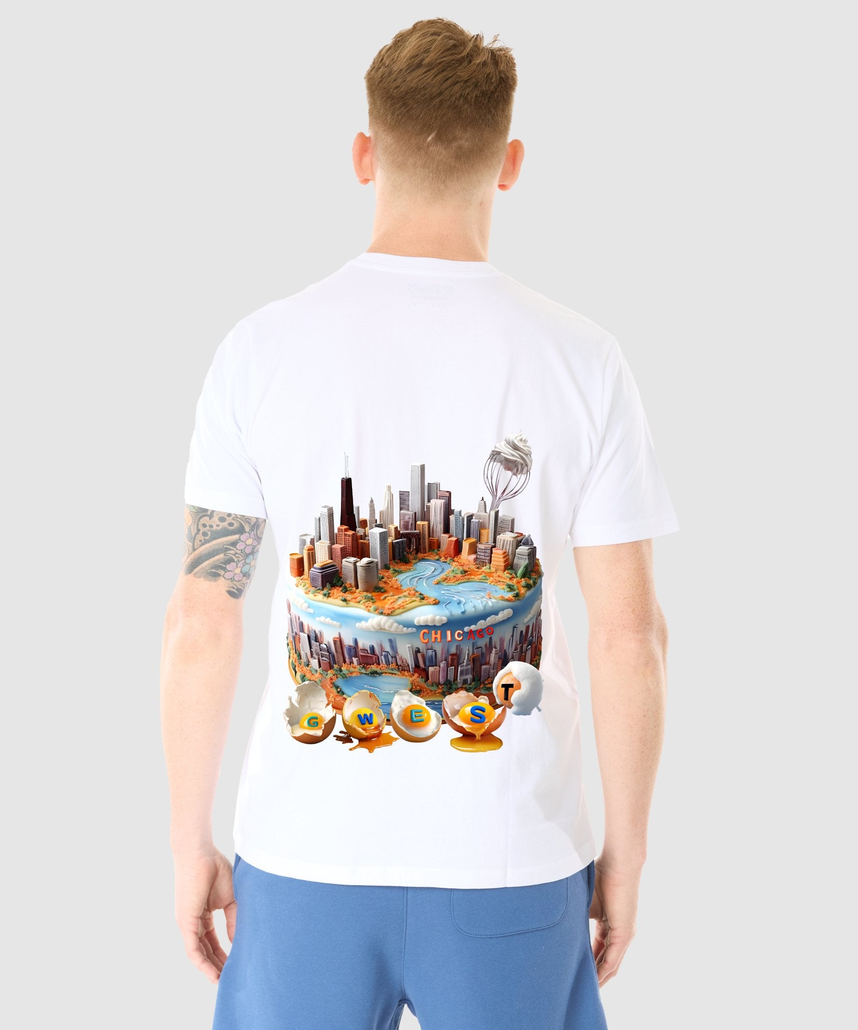 G WEST CHICAGO CAKE T-SHIRT - 12 COLORS