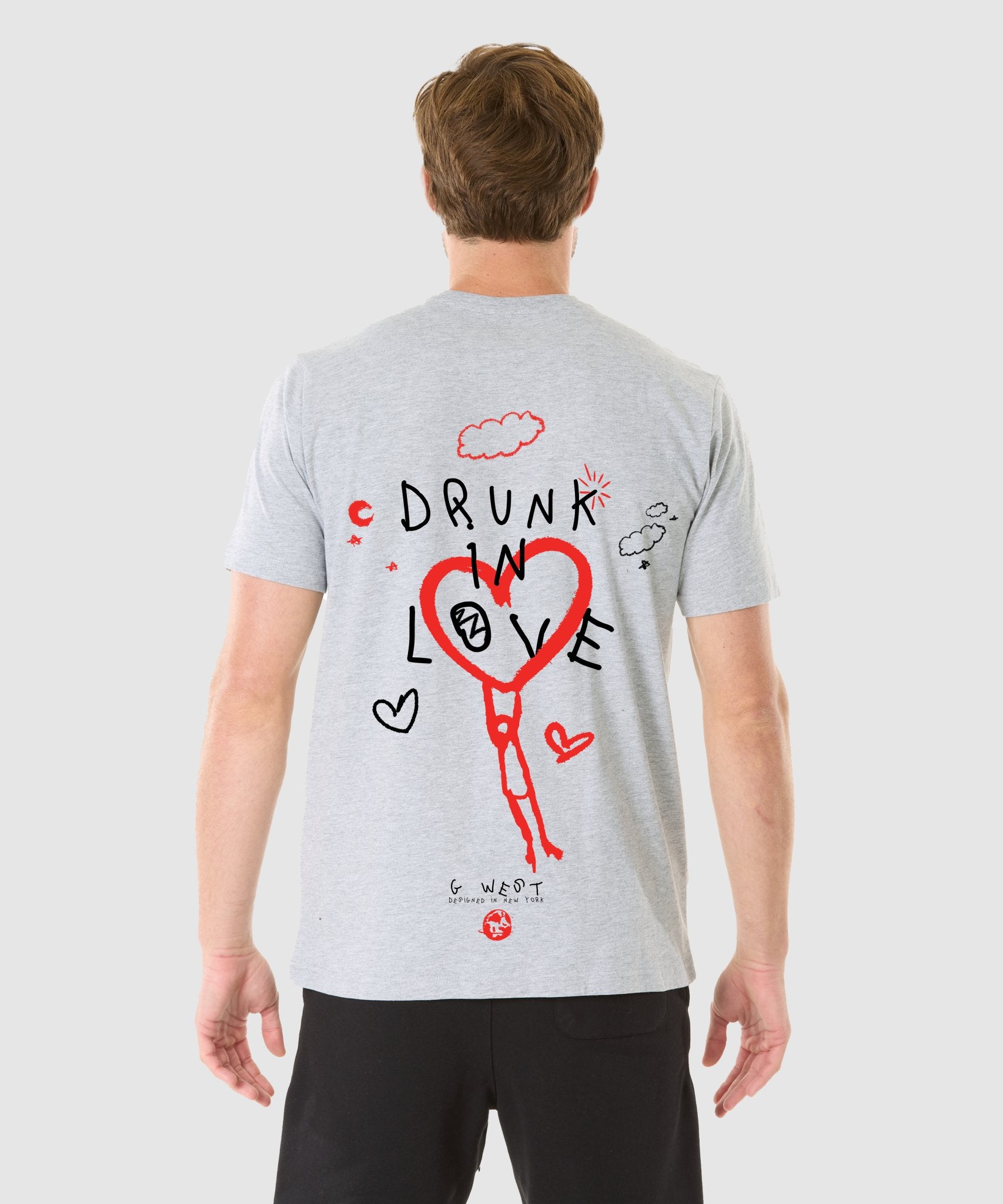 Drunk in top love t shirt